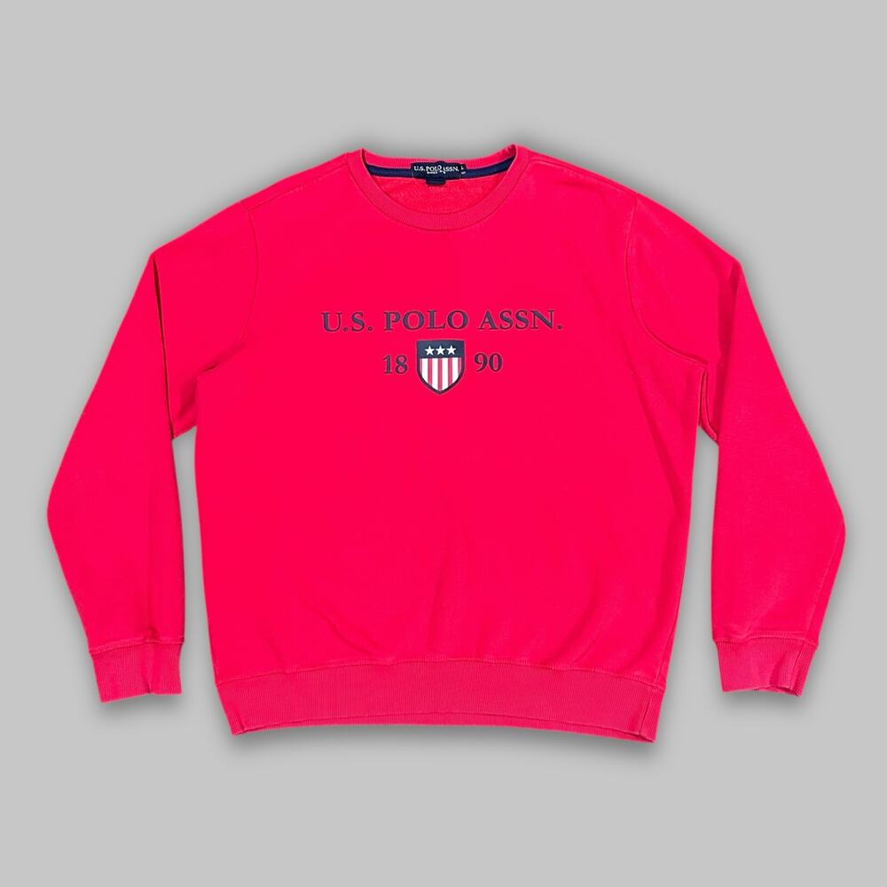 U.S. Polo Assn. Red Fleece Sweatshirt Men’s Size L